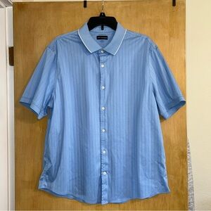 Joseph Abboud Light Blue Striped Button Down Shirt